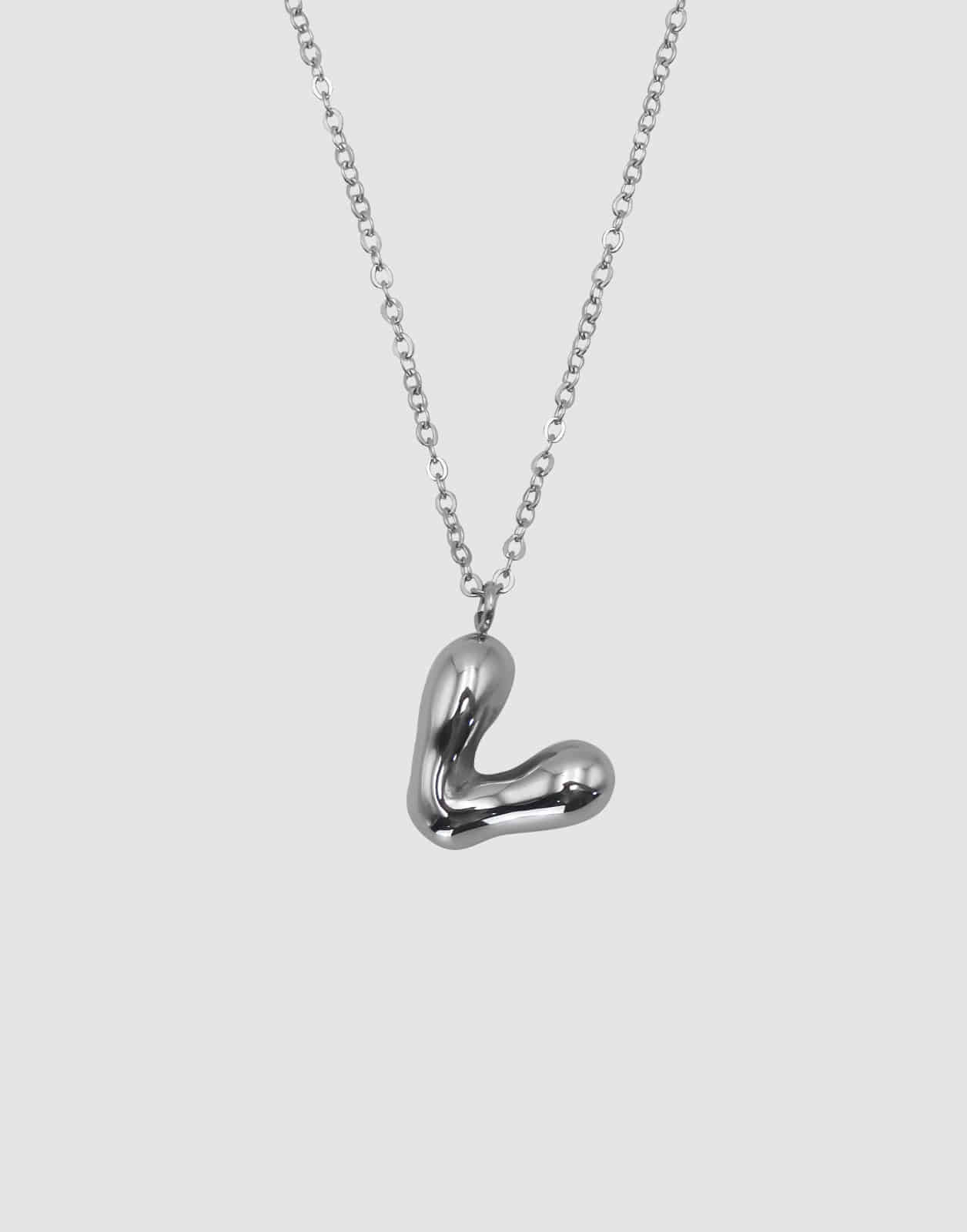 WD HEART SS NECKLACE